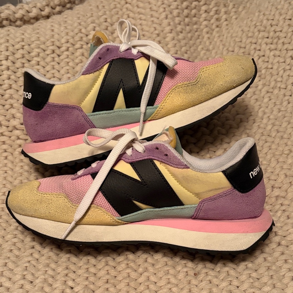 New Balance Women's Pastel Sneakers - Pink, Yellow, Purple